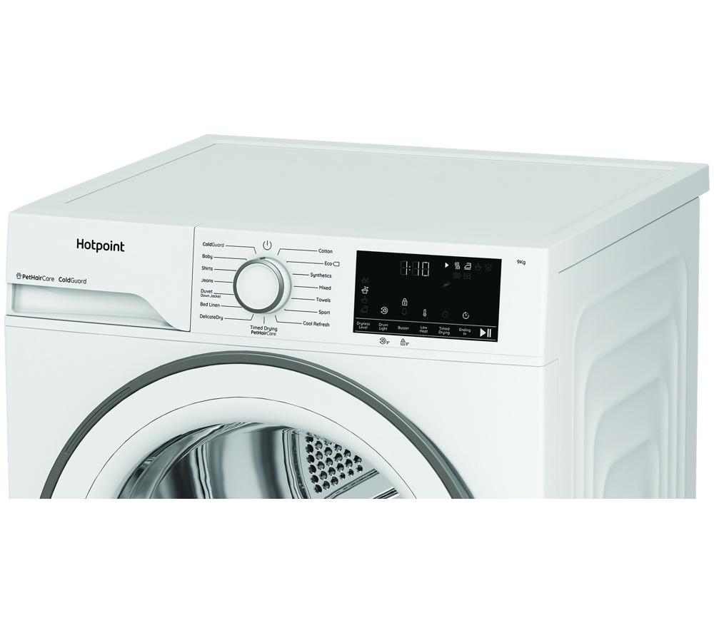 HOTPOINT PetHairCare C HD 94M WW UK 9 kg Heat Pump Tumble Dryer - White image number 15 of 19