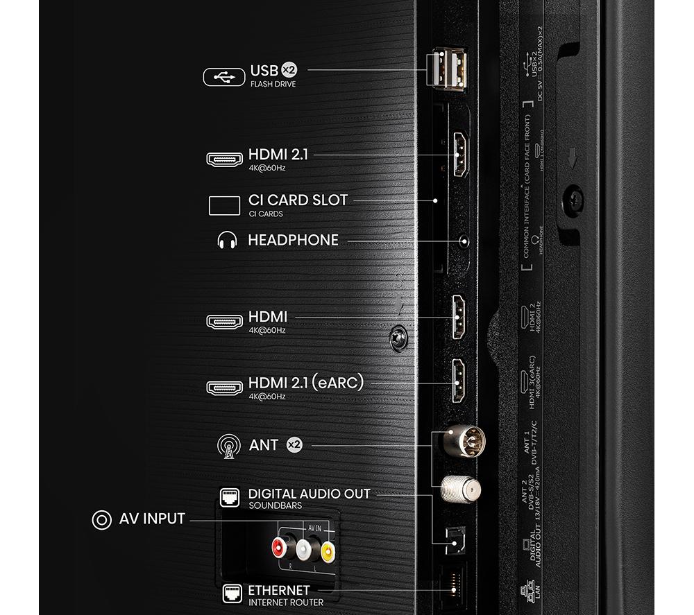 HISENSE A6Q 58" LED 4K HDR Smart TV with Freely - 58A6QTUK image number 11 of 14