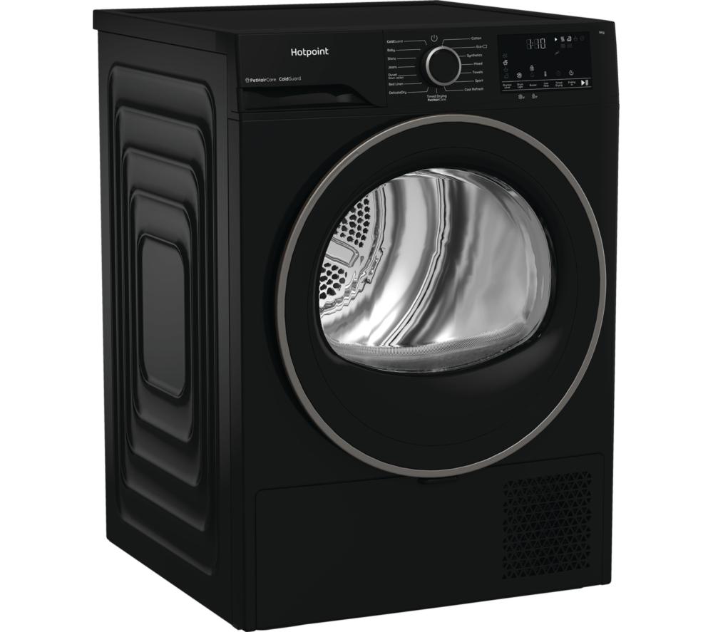 HOTPOINT PetHairCare C HD 93M BB UK 9 kg Heat Pump Tumble Dryer - Black image number 2 of 15
