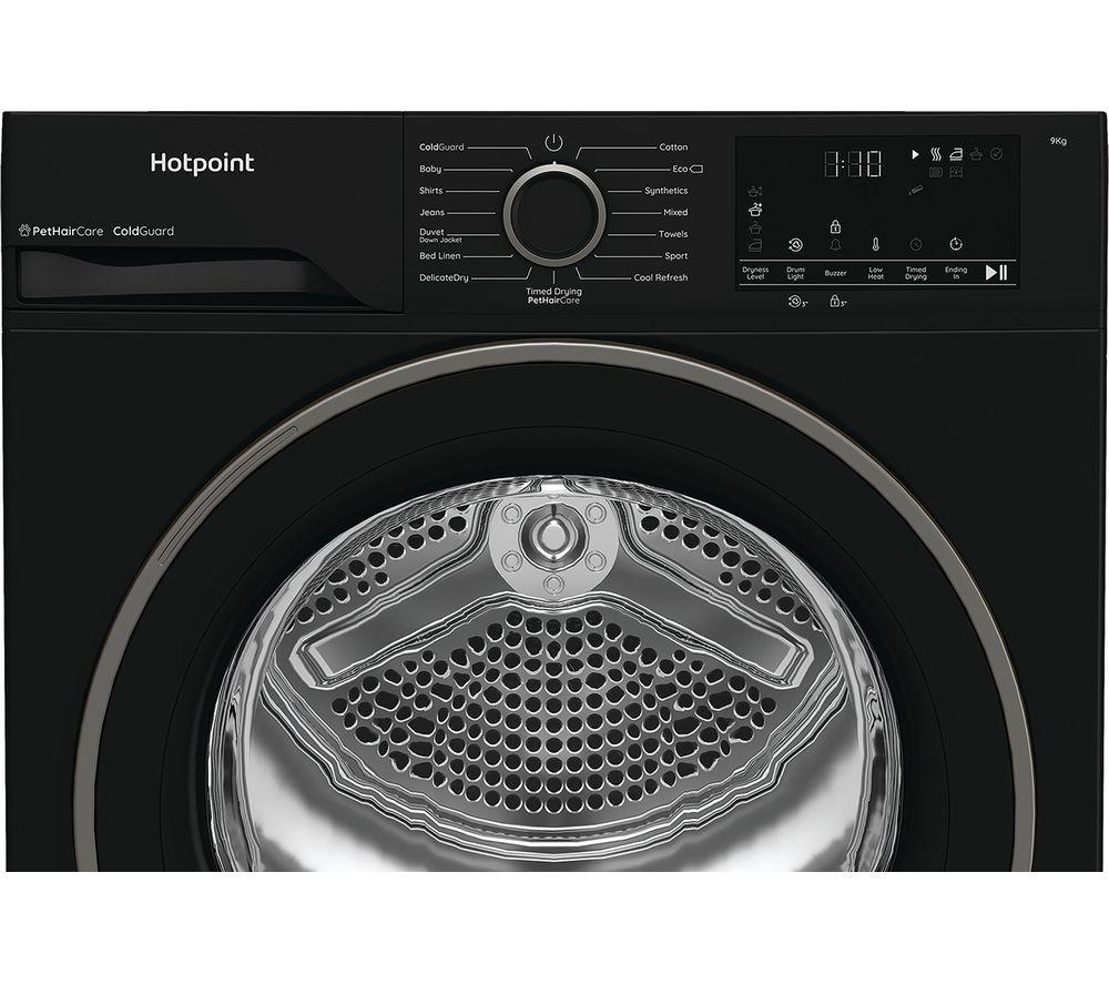 HOTPOINT PetHairCare C HD 93M BB UK 9 kg Heat Pump Tumble Dryer - Black image number 14 of 15