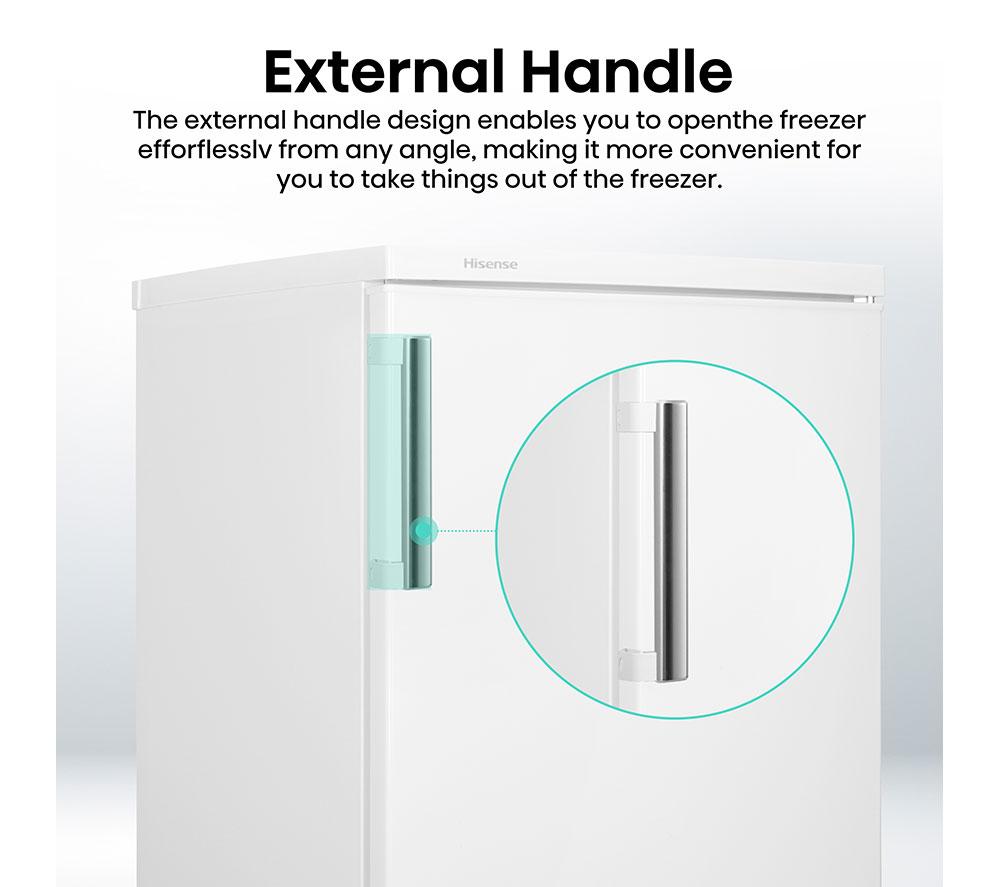 HISENSE FV105D4BW21 Undercounter Freezer - White image number 8 of 12