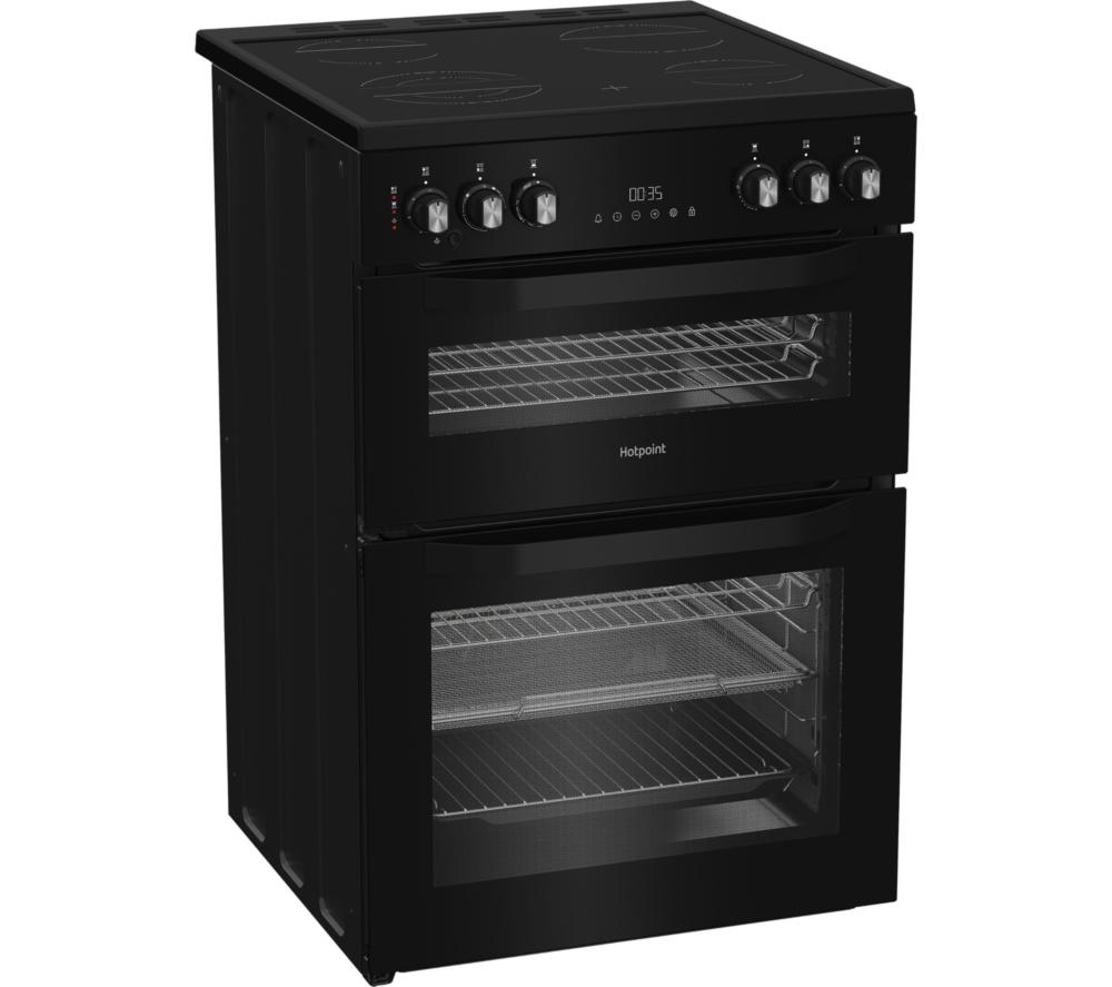 HOTPOINT Air Fry HDE6VDCASB1 60 cm Electric Ceramic Cooker - Black image number 2 of 12