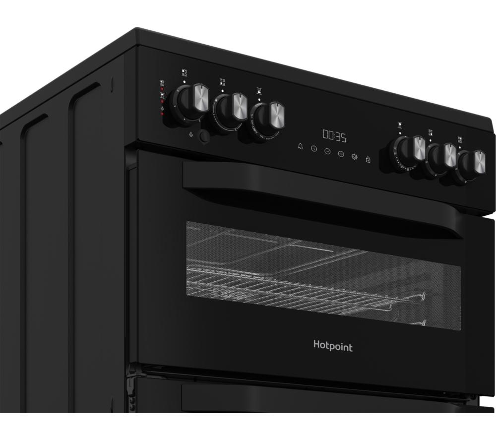 HOTPOINT Air Fry HDE6VDCASB1 60 cm Electric Ceramic Cooker - Black image number 3 of 12