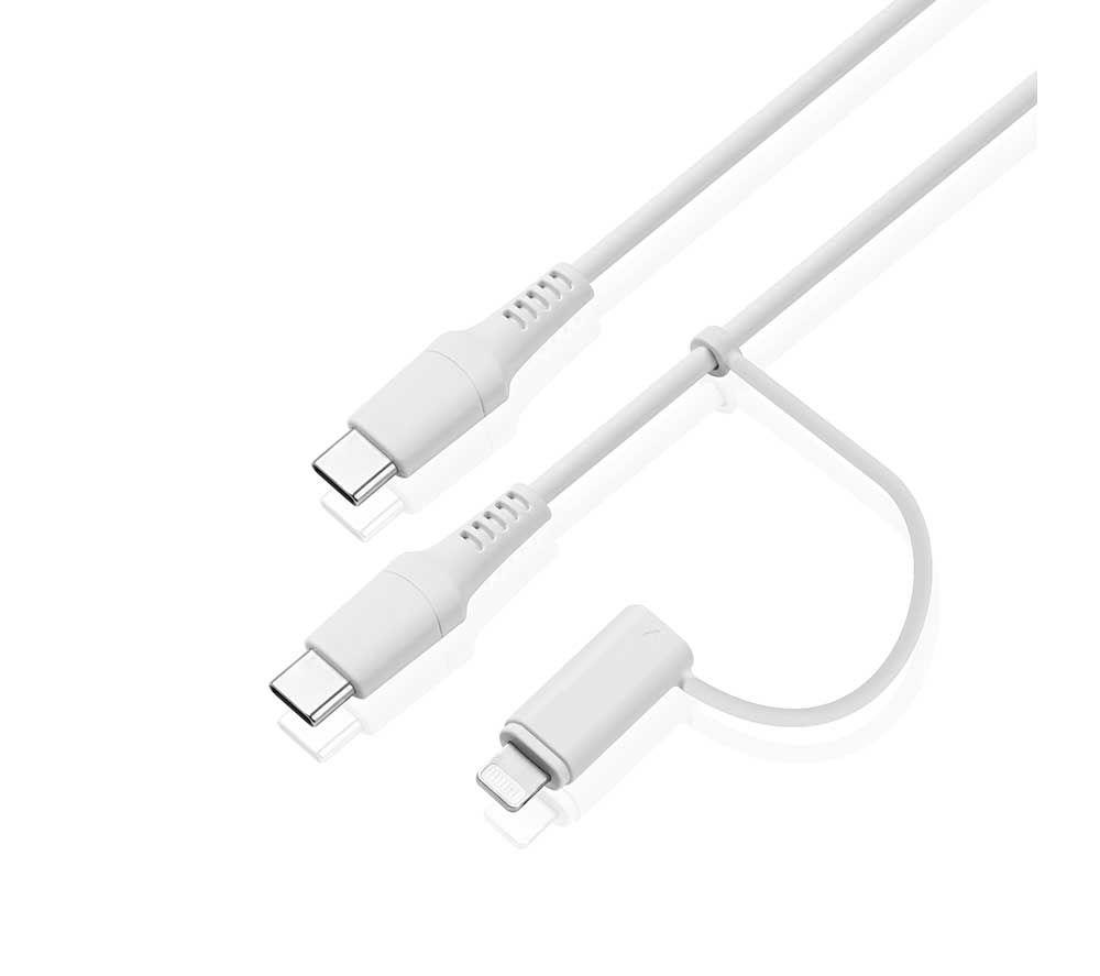 Sandstrom SCCNL26 2-in-1 USB-C & Lightning Cable - 2 m