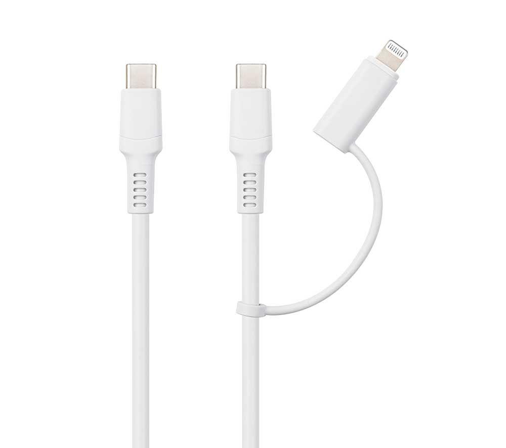 SANDSTROM SCCNL26 2-in-1 USB-C & Lightning Cable - 2 m image number 2 of 2