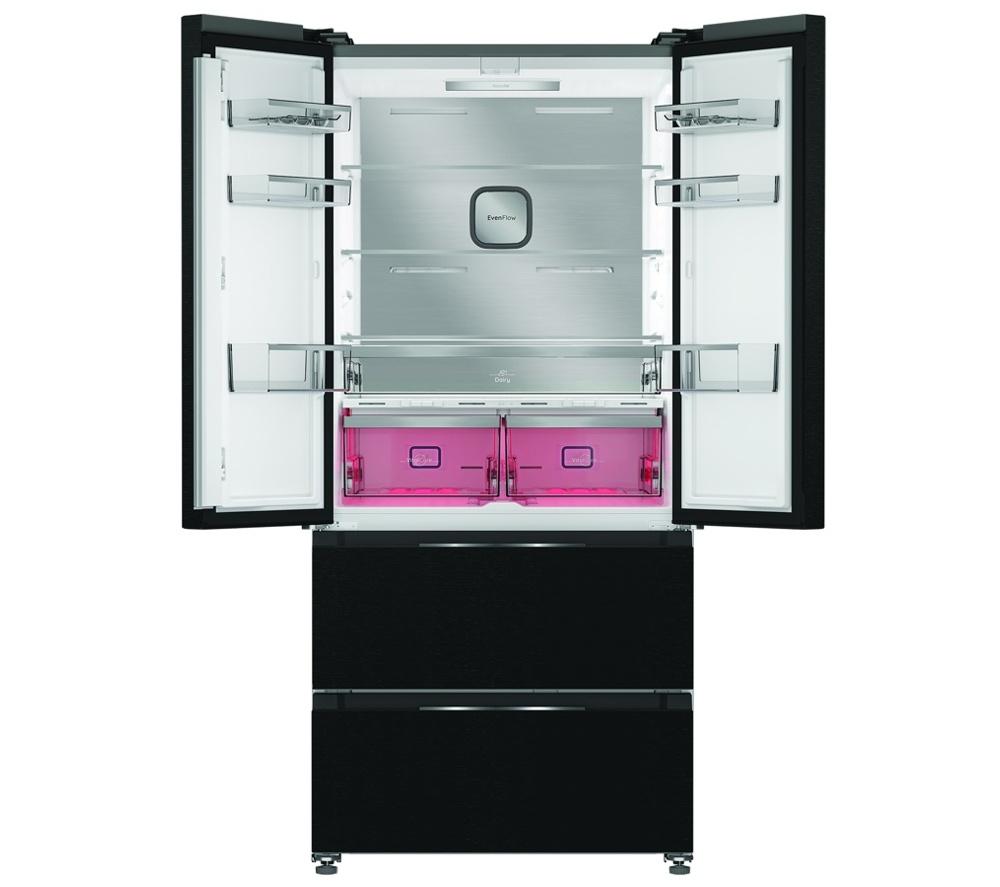 HOTPOINT VitalCare HPG2 6513 XK5E American-Style Fridge Freezer - Black image number 2 of 15