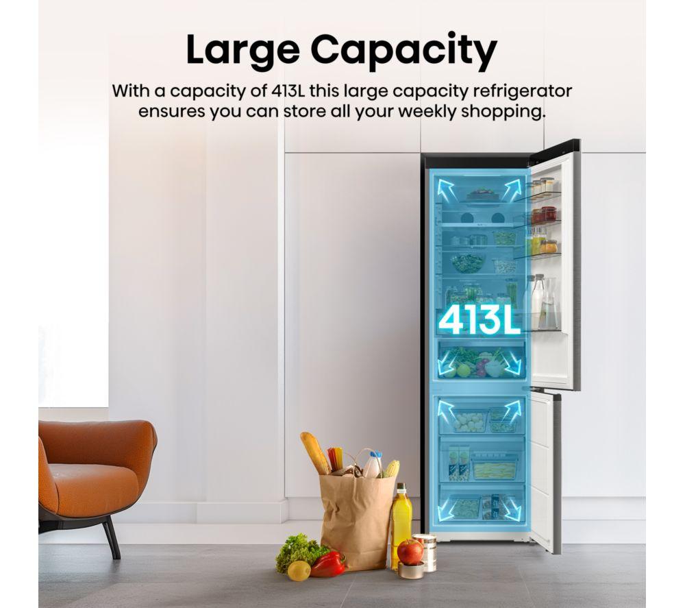 HISENSE Pureflat RB5P410SACCUK Smart 70/30 Fridge Freezer - Silver image number 8 of 18