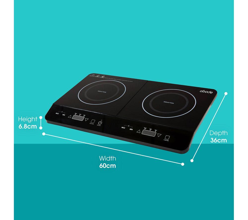 ABODE AINDH2003 Double Induction Hot Plate - Black image number 6 of 6