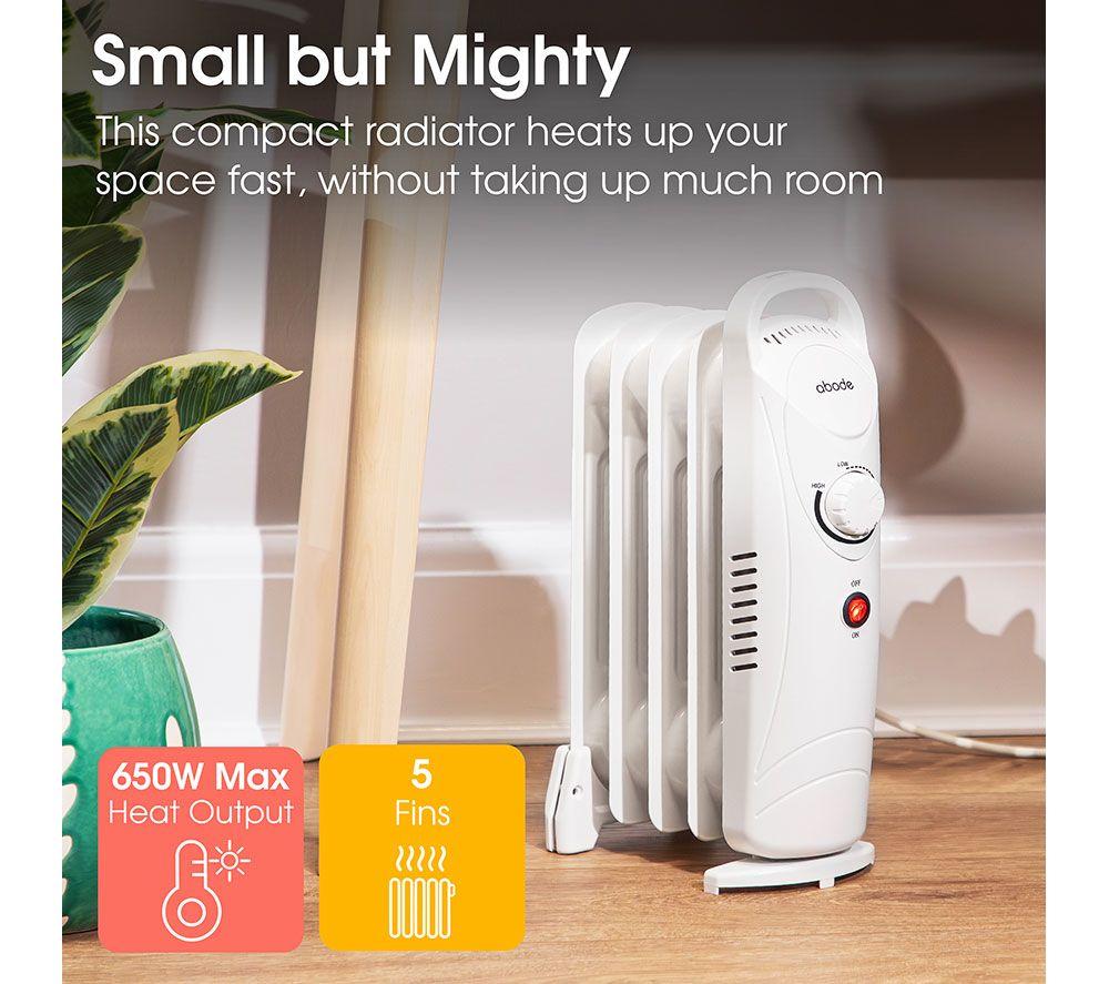 ABODE AOFR5001B Portable Oil-Filled Radiator - White image number 13 of 18