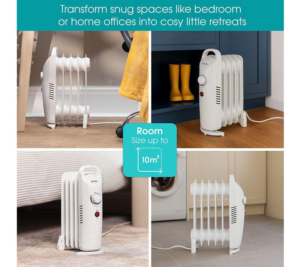 ABODE AOFR5001B Portable Oil-Filled Radiator - White image number 16 of 18