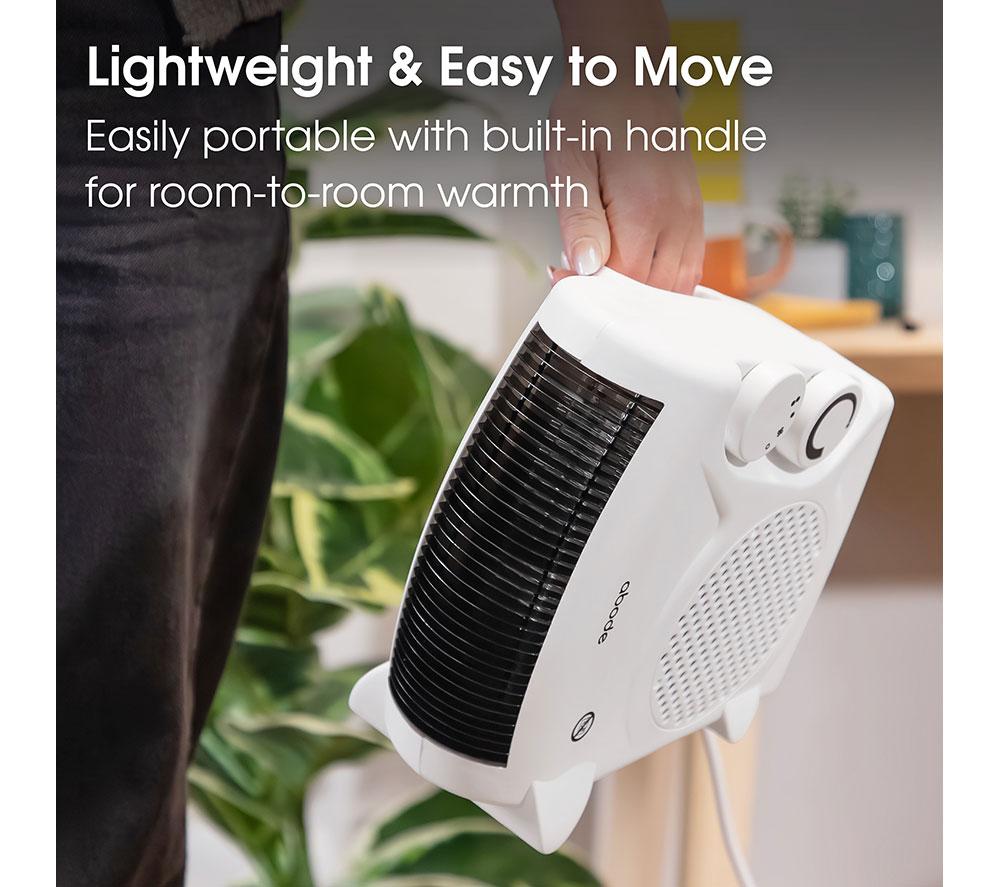 ABODE AFH1001 Hot & Cool Fan Heater - White image number 9 of 17