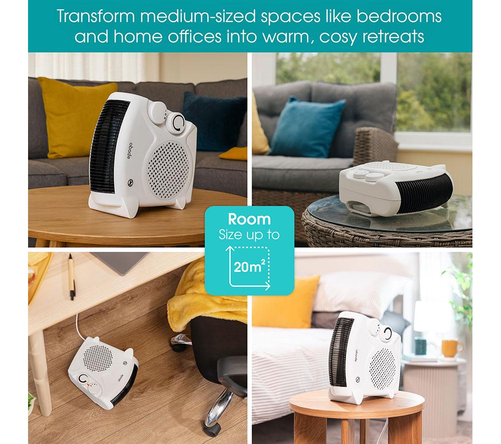 ABODE AFH1001 Hot & Cool Fan Heater - White image number 10 of 17