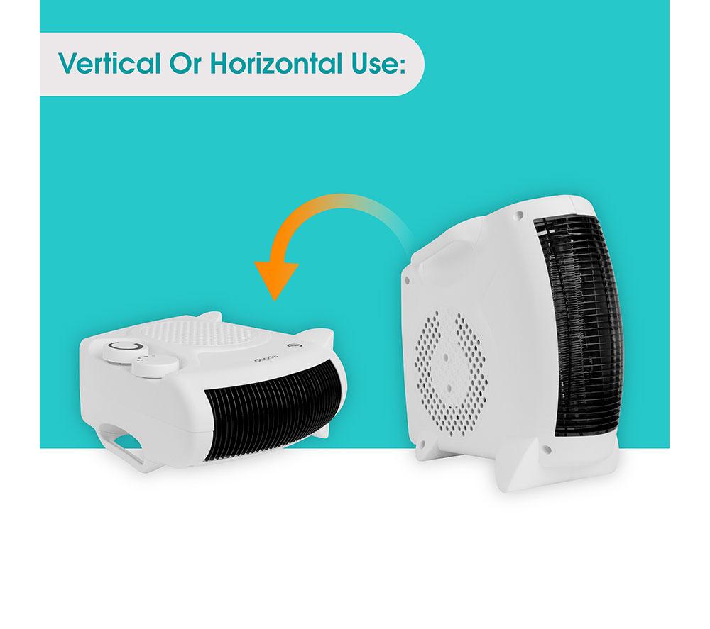 ABODE AFH1001 Hot & Cool Fan Heater - White image number 13 of 17