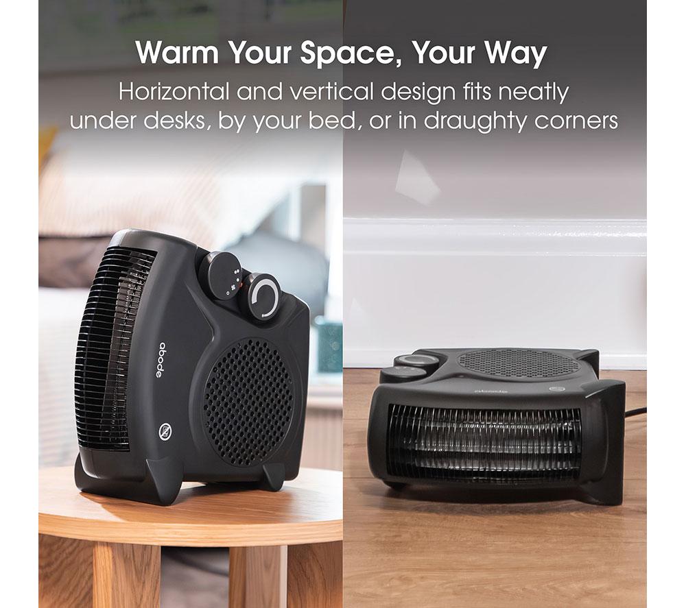 ABODE AFH1001B Hot & Cool Fan Heater - Black image number 10 of 18