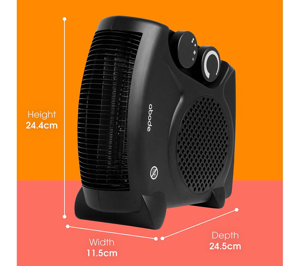 ABODE AFH1001B Hot & Cool Fan Heater - Black image number 16 of 18
