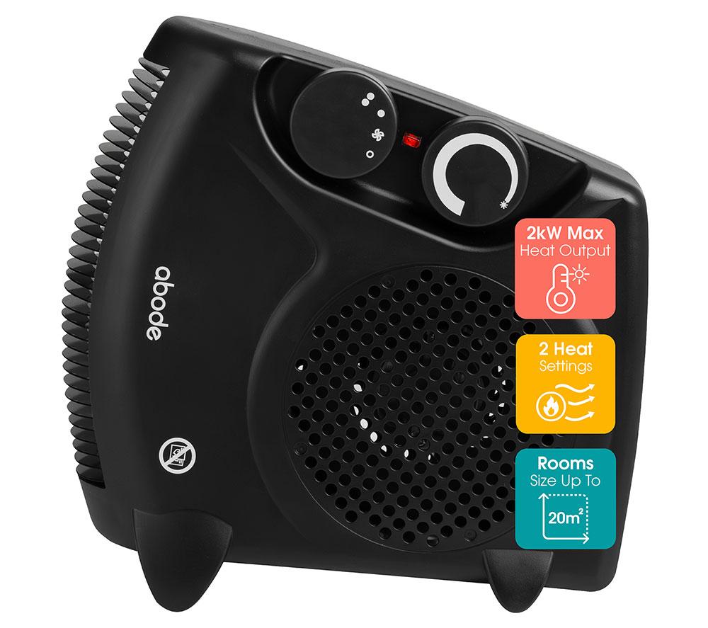 ABODE AFH1001B Hot & Cool Fan Heater - Black image number 17 of 18