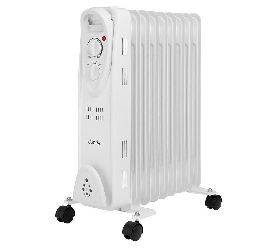 ABODE AOFR9003 Portable Oil-Filled Radiator - White