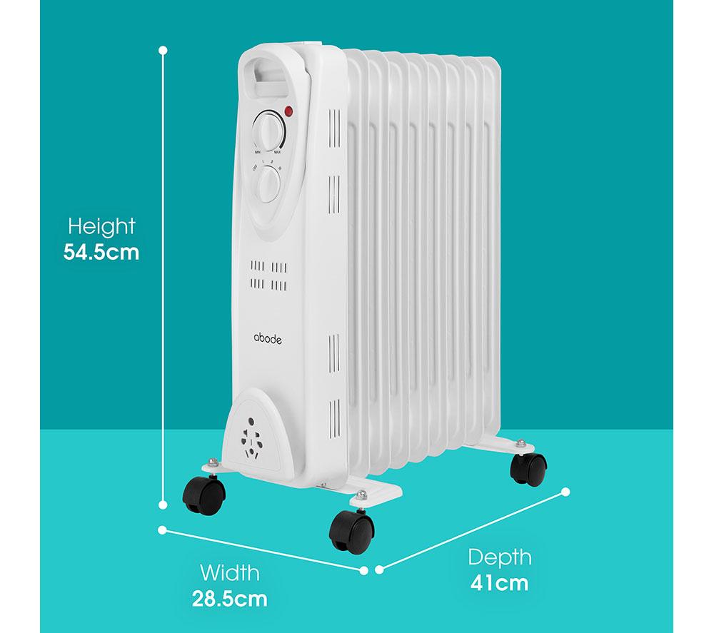 ABODE AOFR9003 Portable Oil-Filled Radiator - White image number 14 of 15