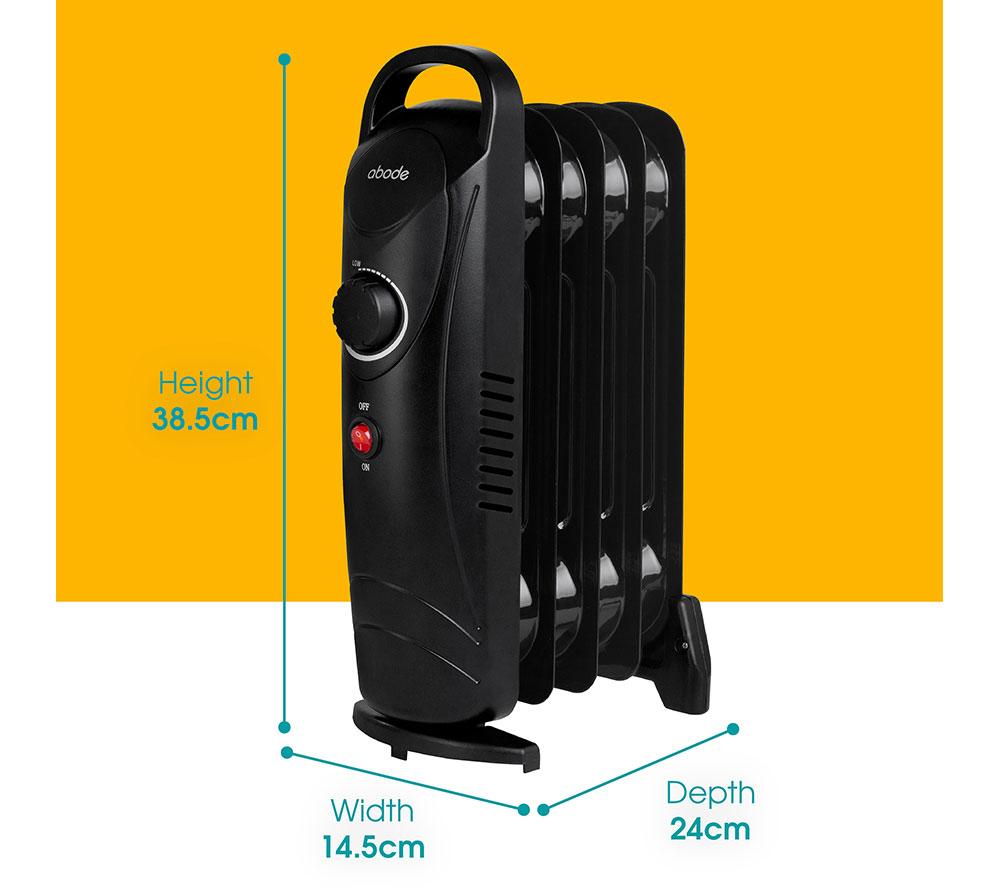 ABODE AOFR5001B Portable Oil-Filled Radiator - Black image number 8 of 14