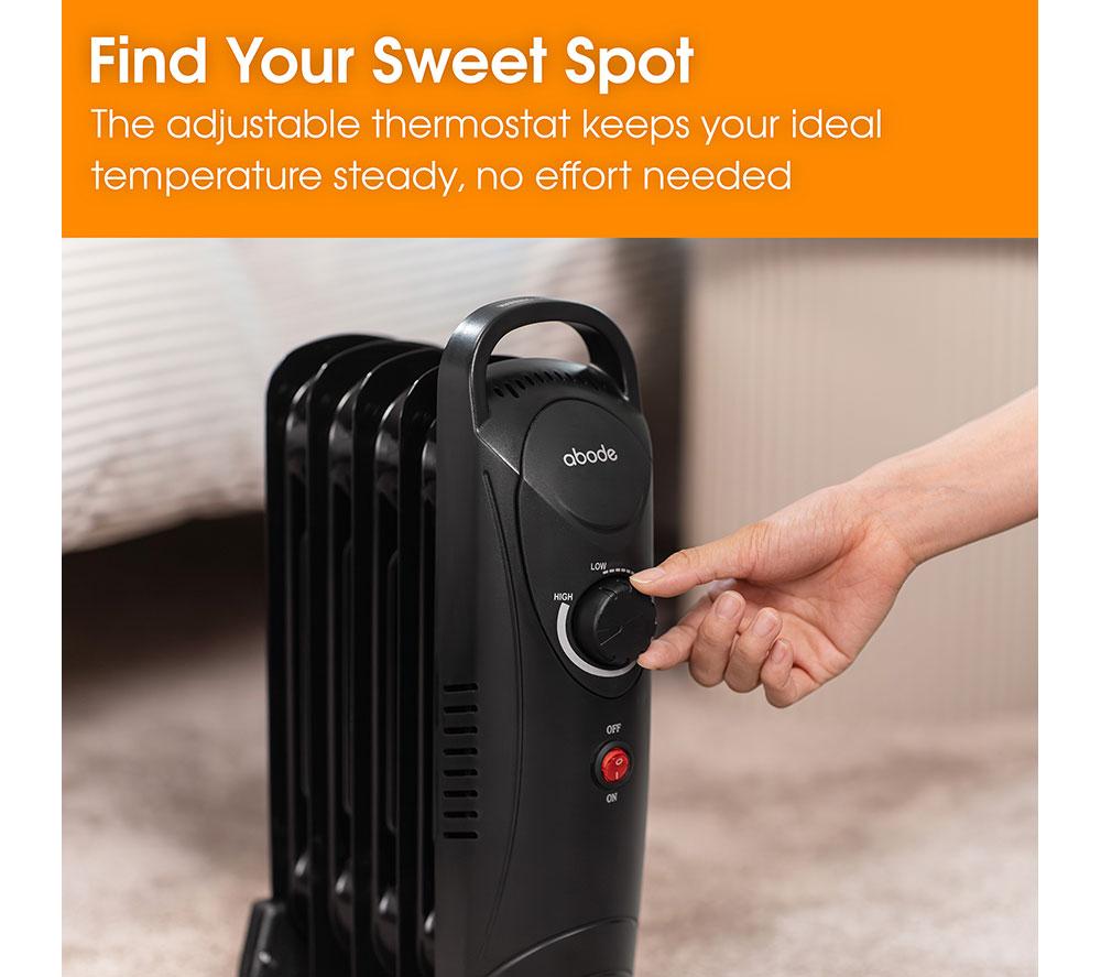 ABODE AOFR5001B Portable Oil-Filled Radiator - Black image number 11 of 14
