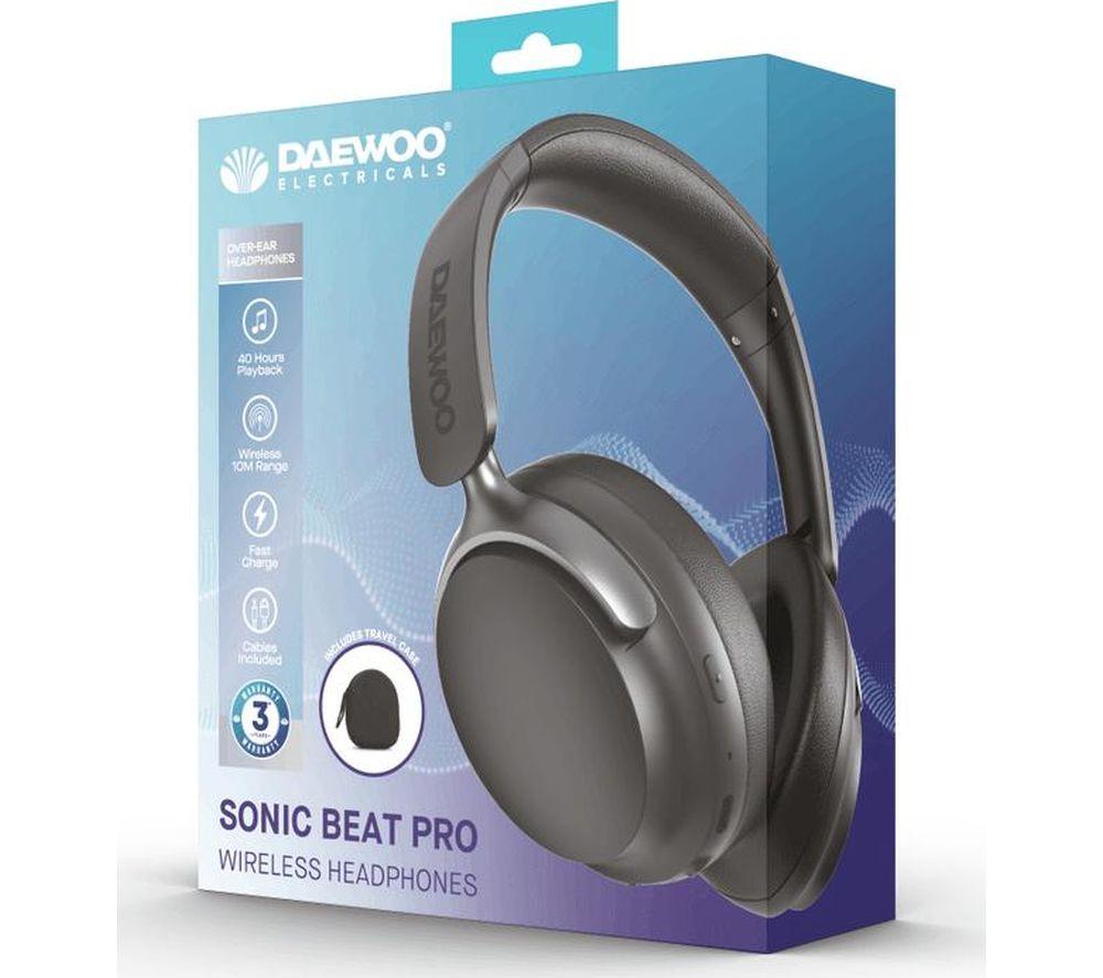 DAEWOO Sonic Beat Pro Wireless Bluetooth Headphones - Black image number 6 of 6