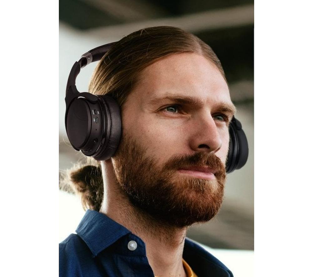 DAEWOO Sonic Beat Wireless Bluetooth Noise-Cancelling Headphones - Black image number 5 of 6