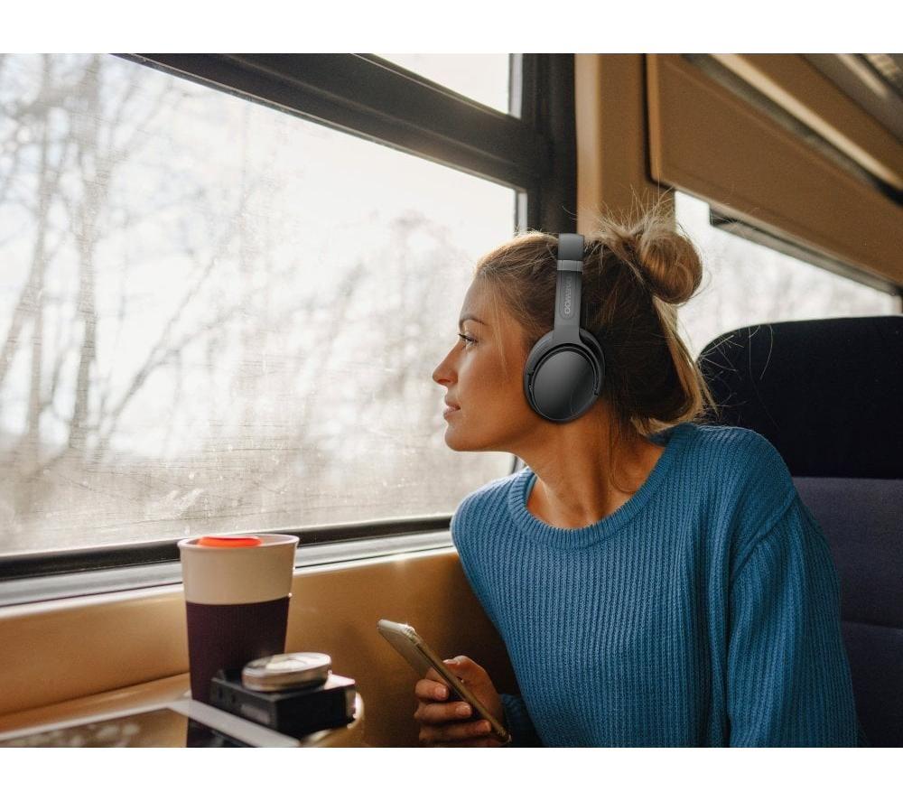 DAEWOO Sonic Beat Wireless Bluetooth Noise-Cancelling Headphones - Black image number 6 of 6