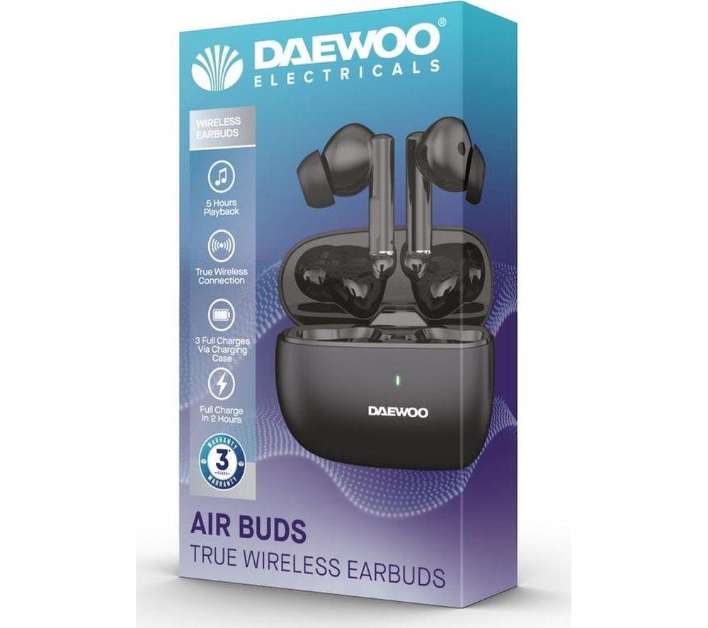 DAEWOO Air Buds AVS1599GE Wireless Bluetooth Earbuds - Black image number 2 of 2