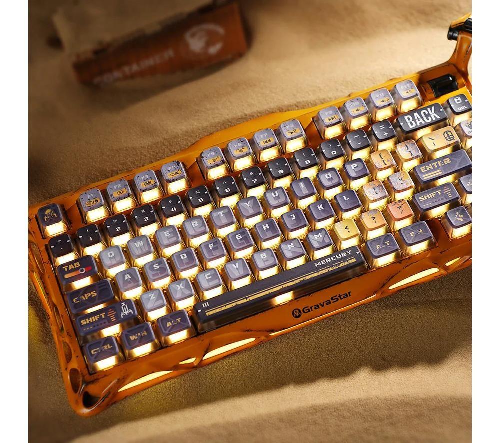 GRAVASTAR Mercury K1 Pro Wireless Mechanical Gaming Keyboard - Yellow image number 3 of 8