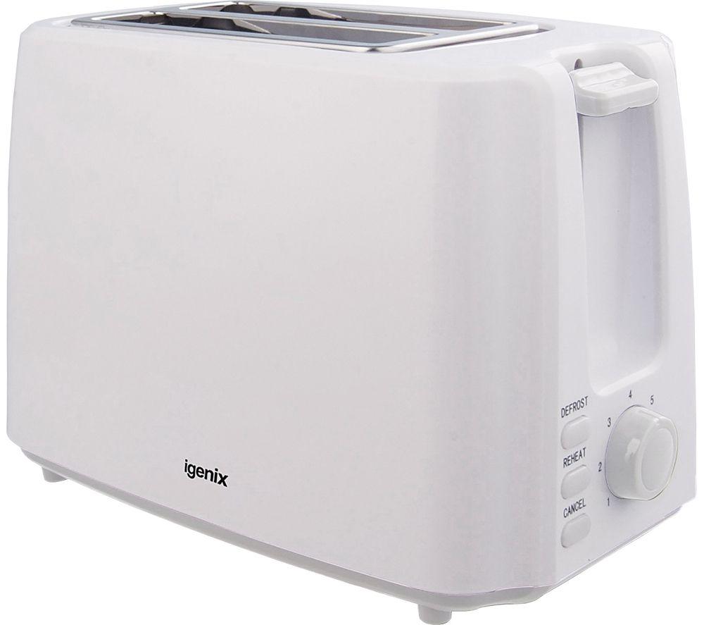 IGENIX IGPK28 2-Slice Toaster & Kettle Bundle - White image number 3 of 3