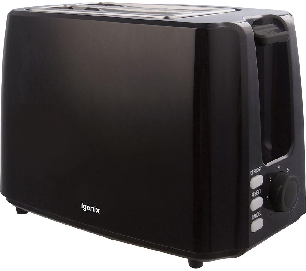 IGENIX IGPK34 2-slice Toaster, Jug Kettle & Solo Microwave Bundle - Black image number 3 of 4