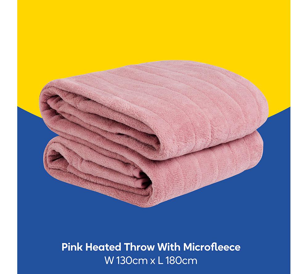 RUSSELL HOBBS RHHT1004PNK Heated Throw - Double image number 11 of 12