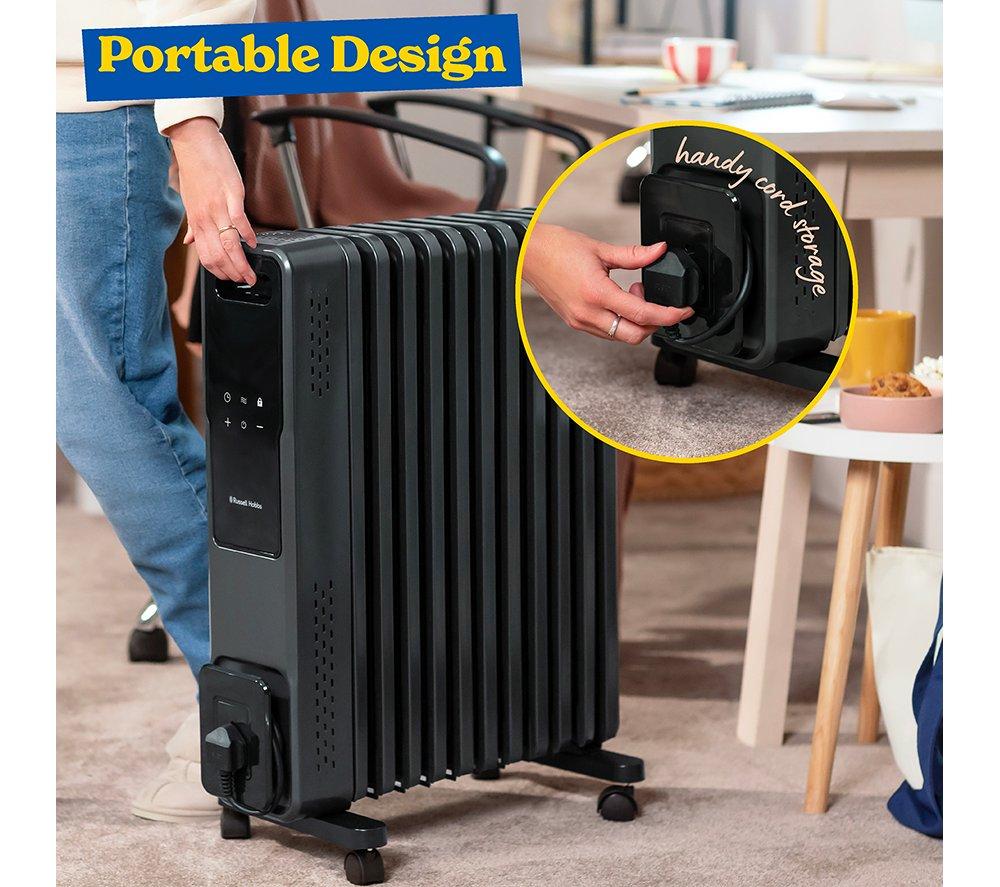 RUSSELL HOBBS RHOFR2500-M-D Portable Oil-Filled Radiator - Graphite image number 12 of 16