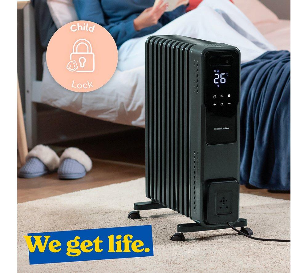 RUSSELL HOBBS RHOFR2500-M-D Portable Oil-Filled Radiator - Graphite image number 14 of 16