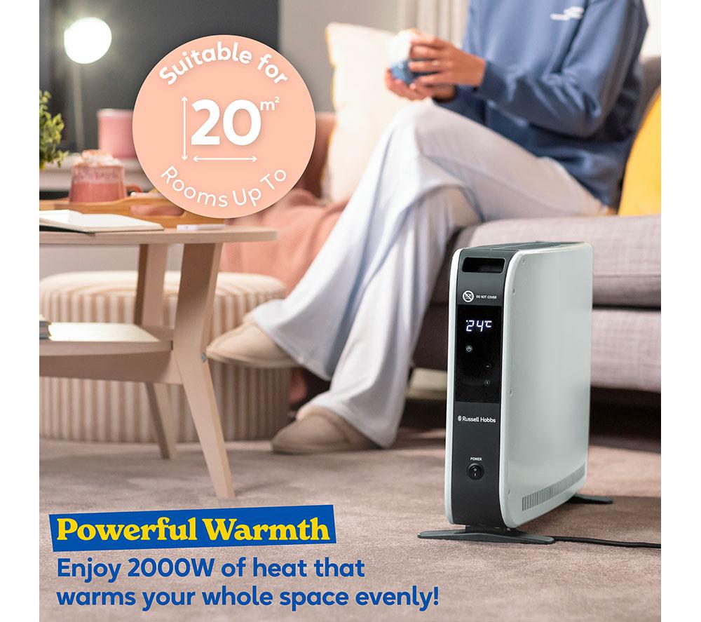 RUSSELL HOBBS RHCVHTF2004 Portable Convector Heater - White image number 3 of 13