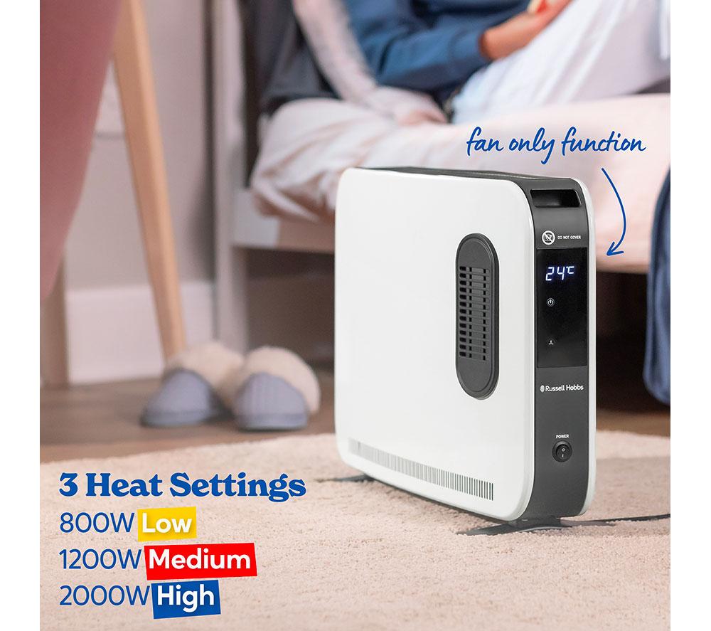 RUSSELL HOBBS RHCVHTF2004 Portable Convector Heater - White image number 5 of 13