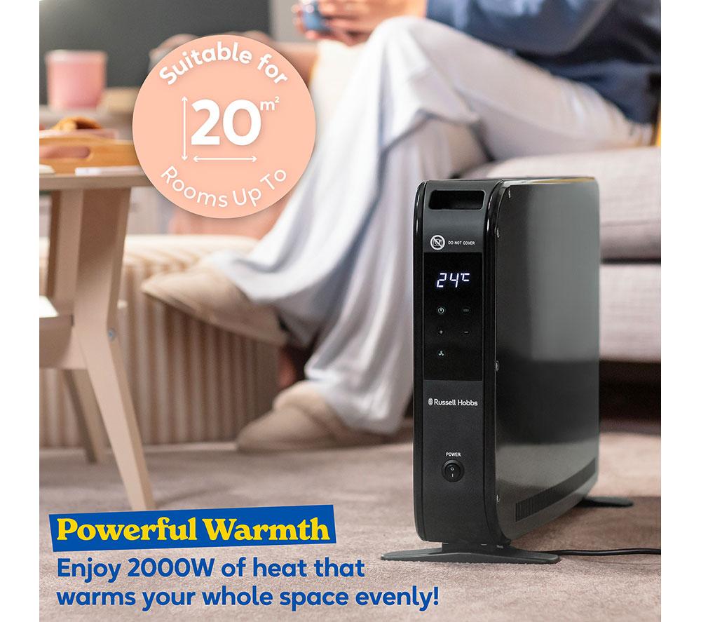 RUSSELL HOBBS RHCVHTF2004B Portable Convector Heater - Black image number 3 of 13