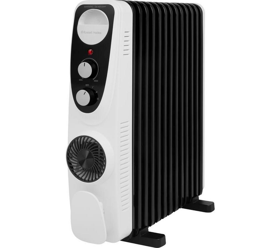 RUSSELL HOBBS RHOFR2403 Portable Oil-Filled Radiator - White & Black