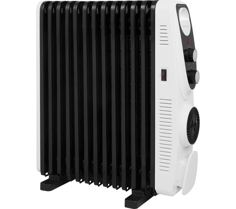 RUSSELL HOBBS RHOFR2403 Portable Oil-Filled Radiator - White & Black image number 3 of 4