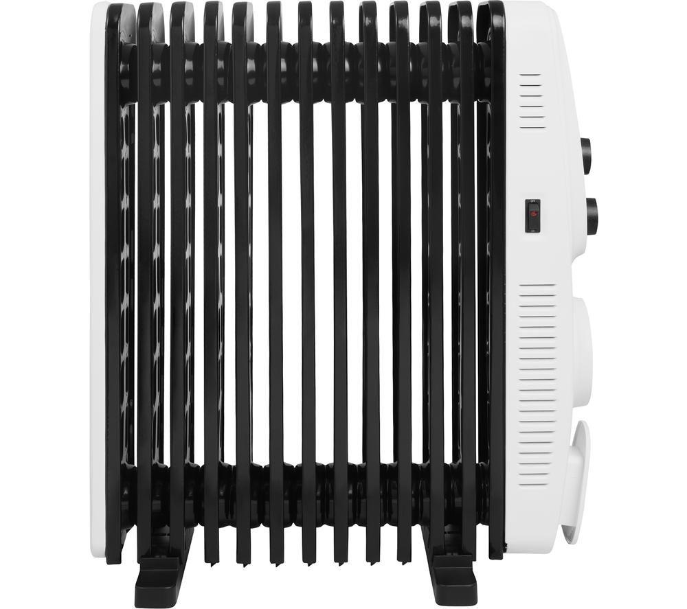 RUSSELL HOBBS RHOFR2403 Portable Oil-Filled Radiator - White & Black image number 4 of 4