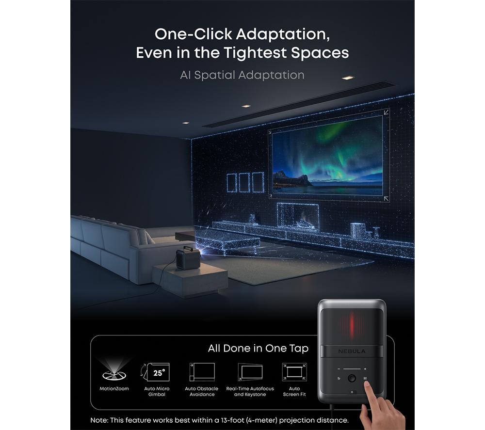 ANKER Nebula X1 Smart 4K Ultra HD Home Cinema Projector image number 5 of 8