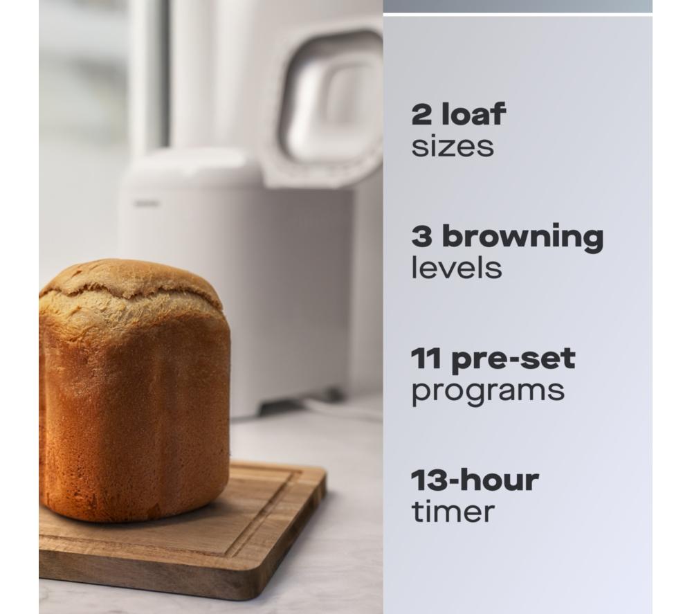 DAEWOO 2lb Digital Breadmaker - White image number 2 of 9