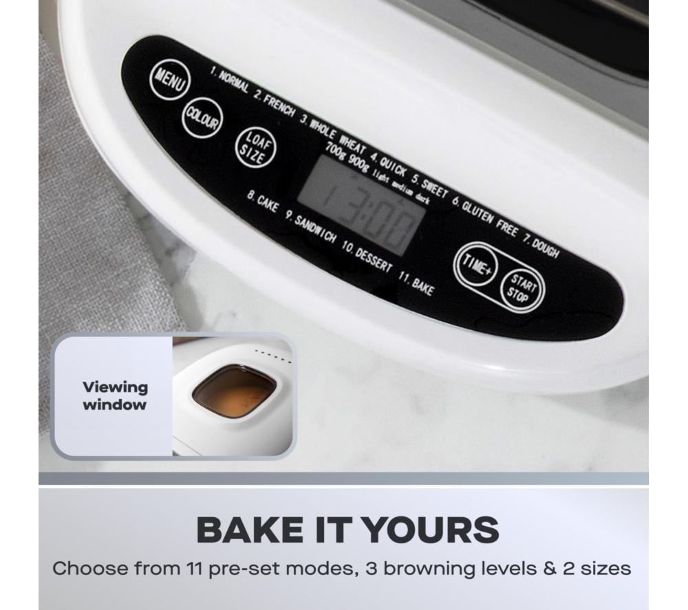 DAEWOO 2lb Digital Breadmaker - White image number 4 of 9