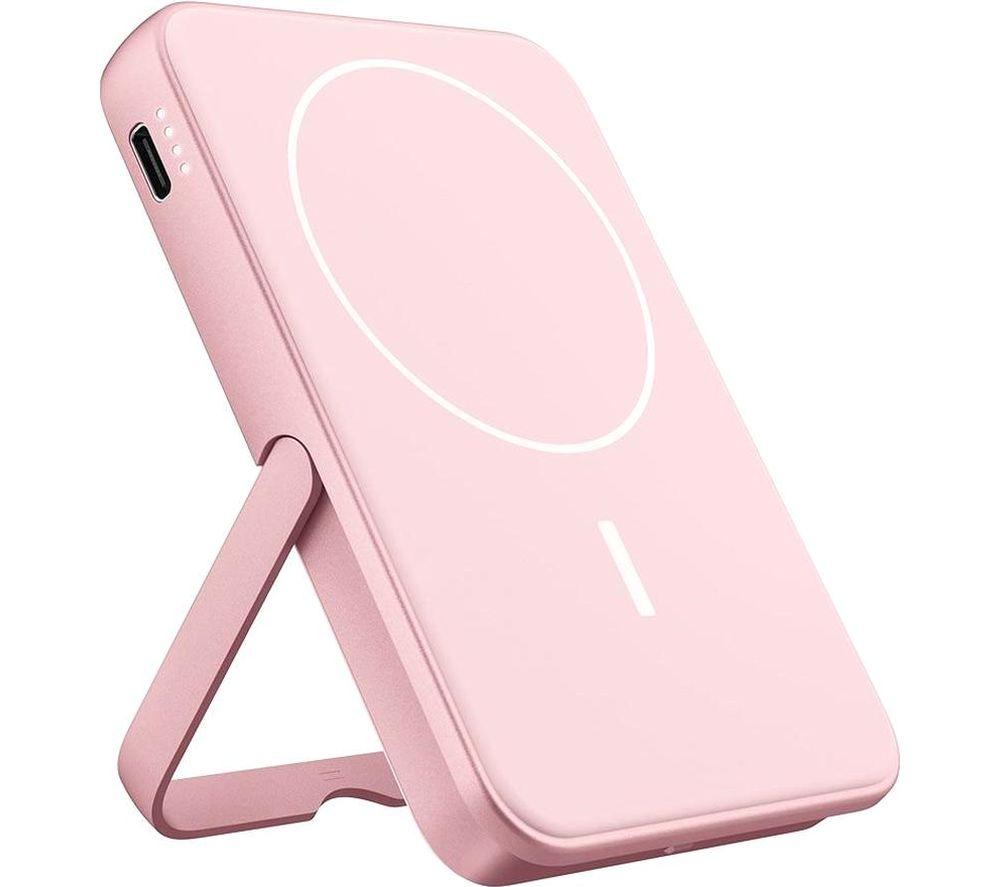 FRESH N REBEL 5000 mAh Portable Magnetic Power Bank - Pastel Pink image number 4 of 10