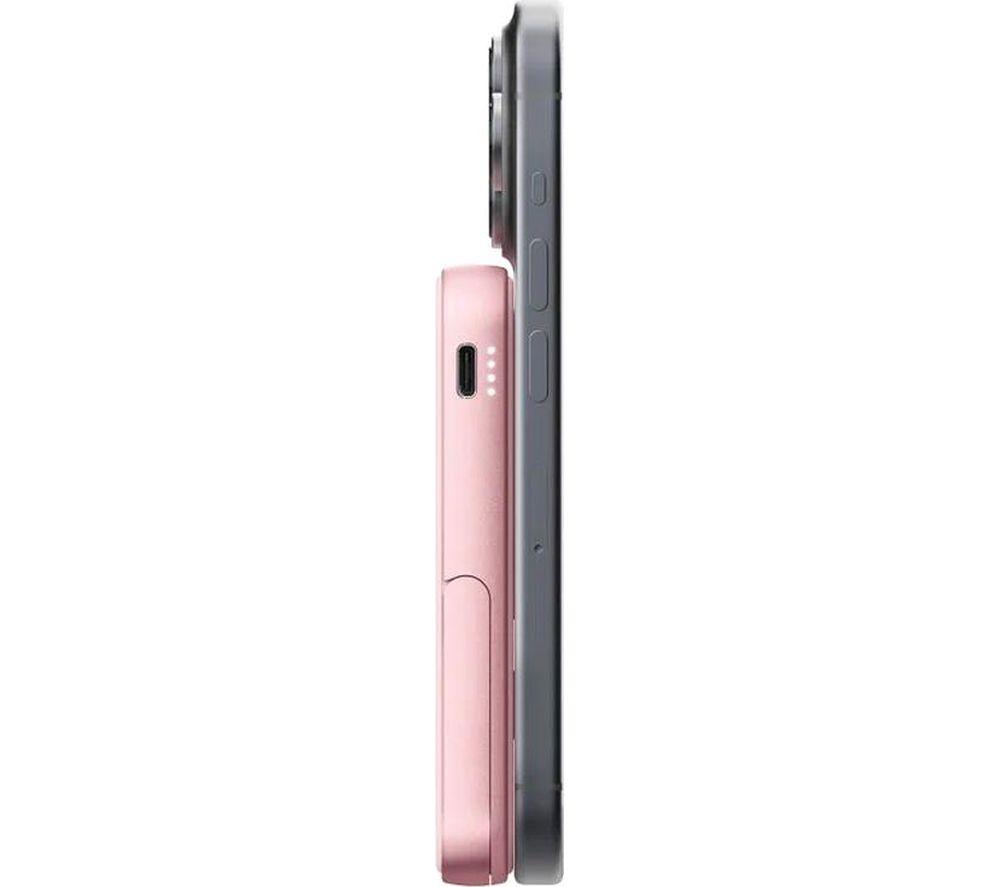 FRESH N REBEL 5000 mAh Portable Magnetic Power Bank - Pastel Pink image number 7 of 10