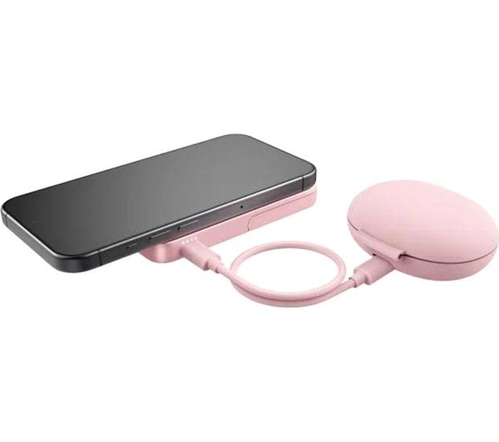 FRESH N REBEL 5000 mAh Portable Magnetic Power Bank - Pastel Pink image number 8 of 10