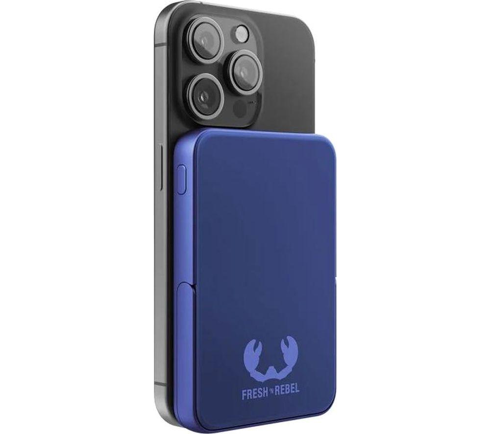 FRESH N REBEL 5000 mAh Portable Magnetic Power Bank - True Blue image number 6 of 10
