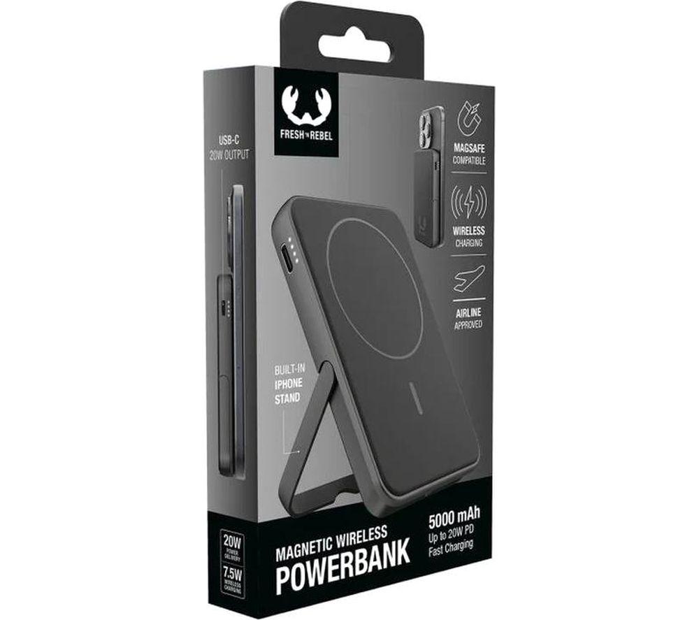 FRESH N REBEL 5000 mAh Portable Magnetic Power Bank - Storm Grey image number 5 of 10