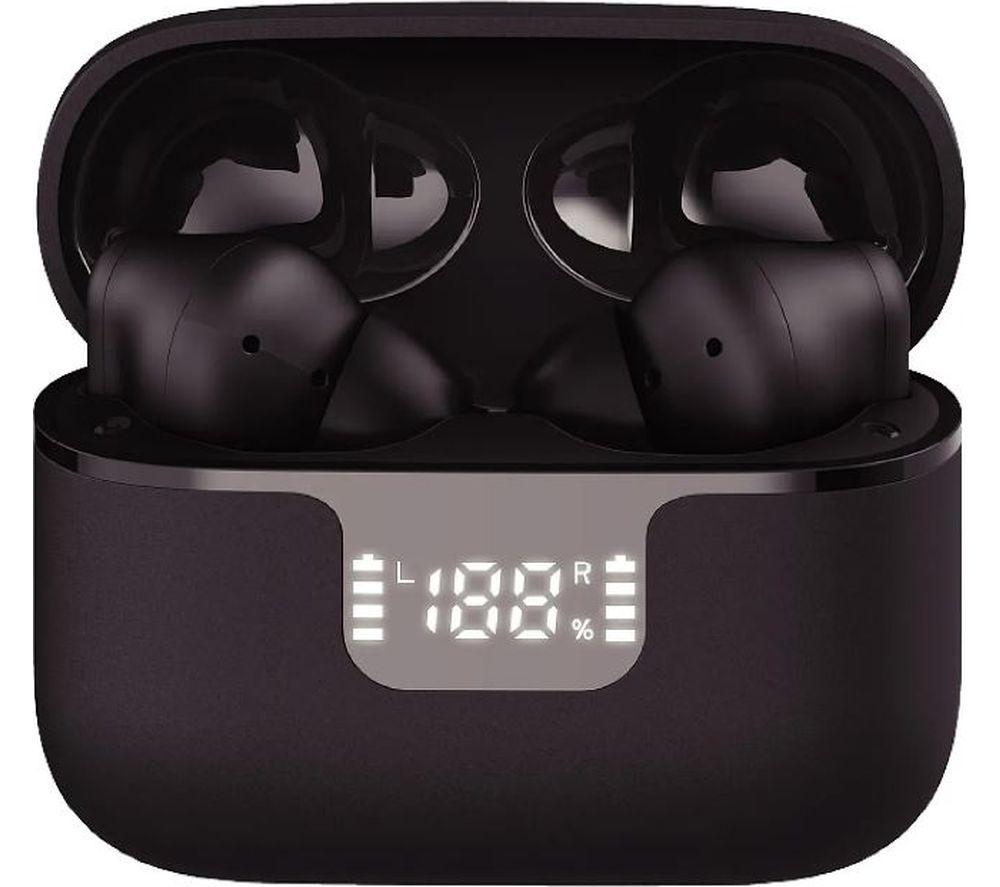 GROOV-E Vibe Buds Wireless Bluetooth Noise-Cancelling Earbuds - Black image number 4 of 5