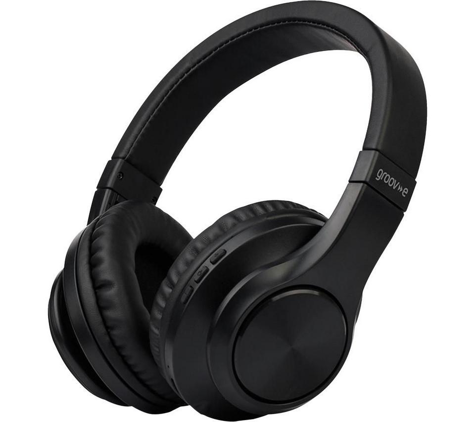 GROOV-E Rhythm Wireless Bluetooth Noise-Cancelling Headphones - Black